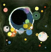 Wassily Kandinsky Red oval oil painting